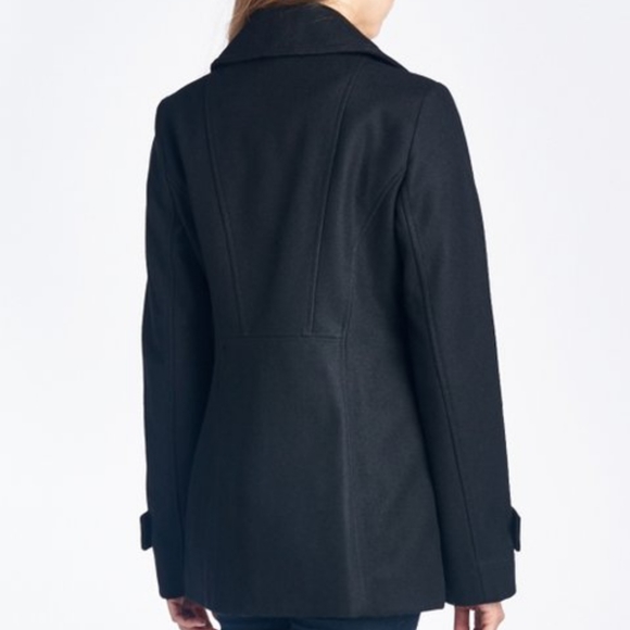 NWOT MICHAEL Michael Kors Double-Breasted Peacoat - Picture 3 of 5